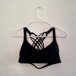 🖤 Lululemon Black Multi-Strap Sports Bra Size 10